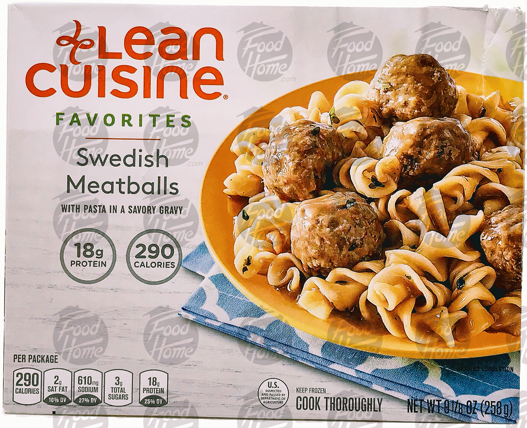 Stouffer's Lean Cuisine swedish meatballs with pasta in a savory gravy Full-Size Picture